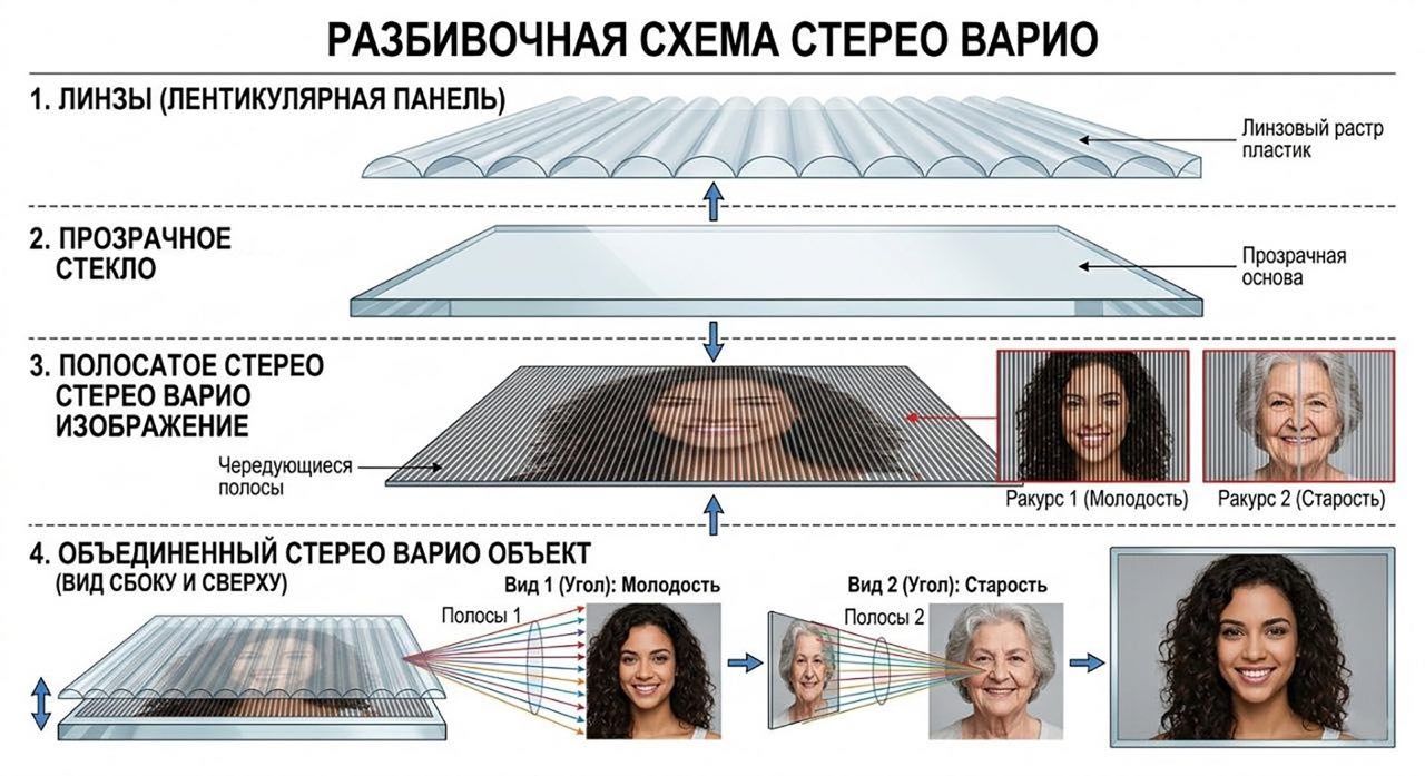 технология работы стерео-варио изображения
