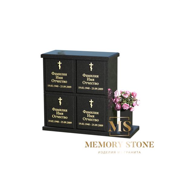 Гранитный колумбарий на 4 урны К-13