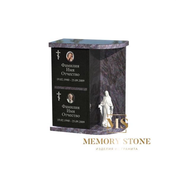 гранитный колумбарий на могилу К-5