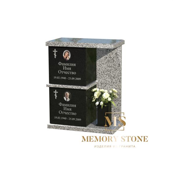 гранитный колумбарий на могилу К-7